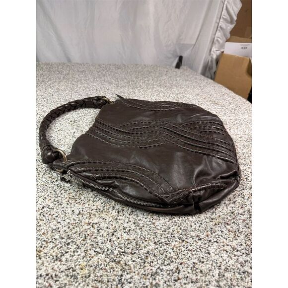 Fenn Wright Manson Brown Leather Hobo Bag with Braided Strap - Picture 6 of 8